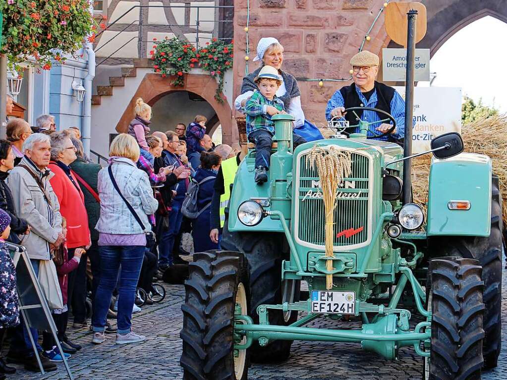 Impressionen vom dritten "Alemannischen Brotmarkt" mit groem Festumzug am Wochenende in Endingen.