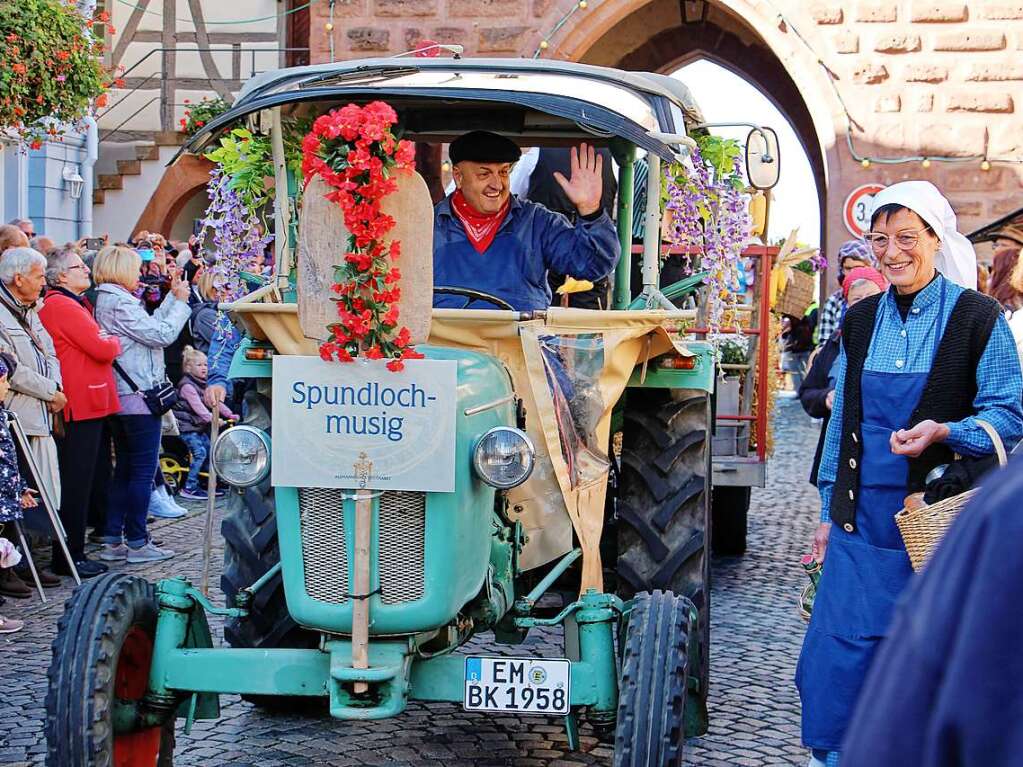 Impressionen vom dritten "Alemannischen Brotmarkt" mit groem Festumzug am Wochenende in Endingen.