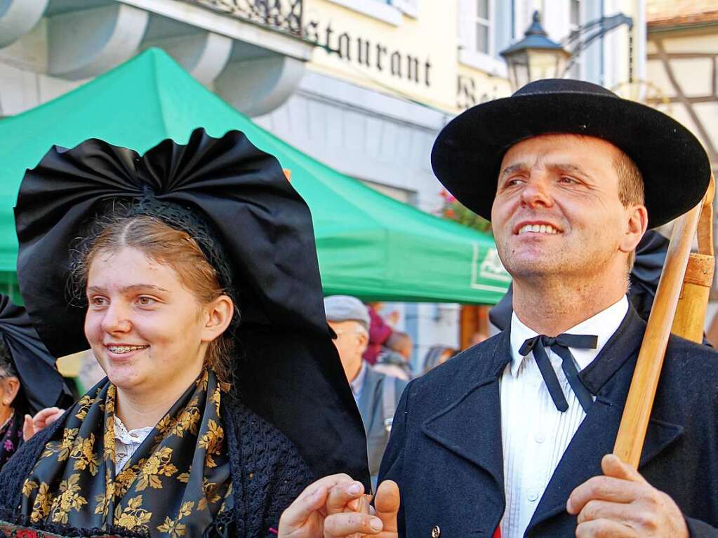 Impressionen vom dritten "Alemannischen Brotmarkt" mit groem Festumzug am Wochenende in Endingen.