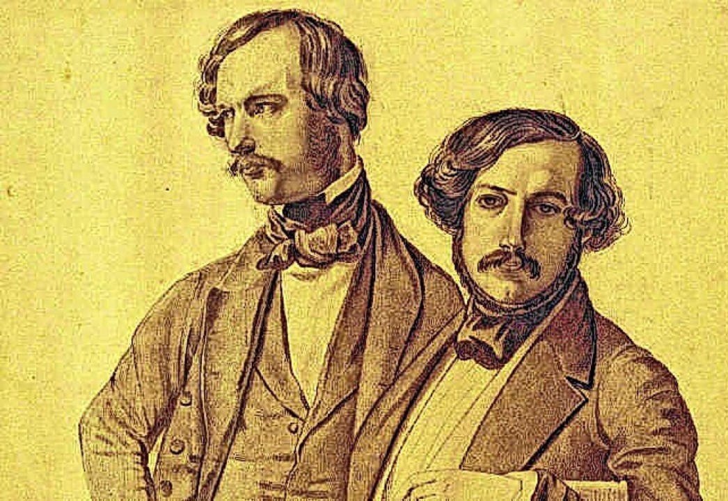 Franz Xaver Winterhalter (rechts) und ...n Franz Sales Maier, datiert mit 1849.  | Foto:  Alex Killian, Royal Collection Trust