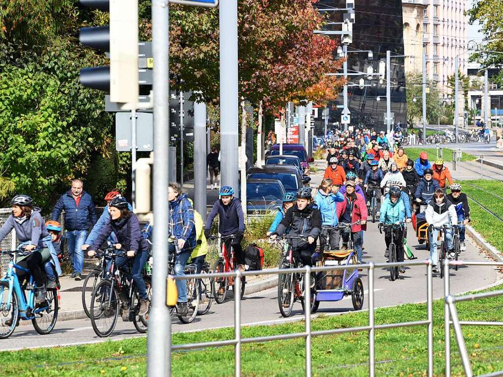 Fahrt durch Freiburg