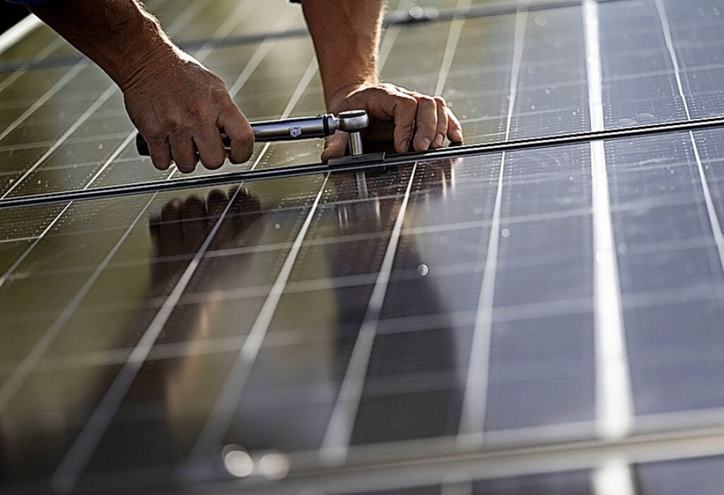 Die Grnen wollen die Solarpflicht erweitern.  | Foto: Marijan Murat (dpa)