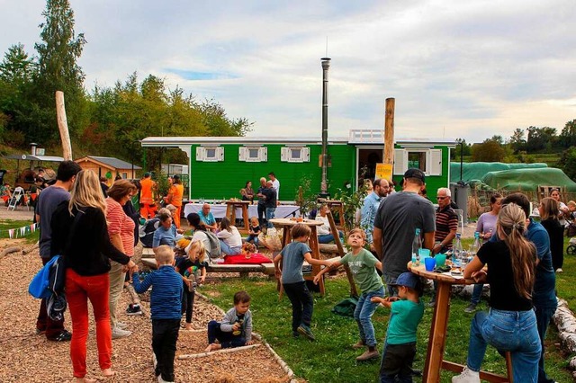 Die zweite Gruppe des Naturkindergarte...ng zur Kinderbetreuung in Eichstetten.  | Foto: Daniel Hengst