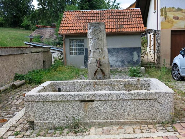 Der Brunnen im Oberen Hegi  gehrte zum Haus der Familie Pfaff.  | Foto: Bruno Morath