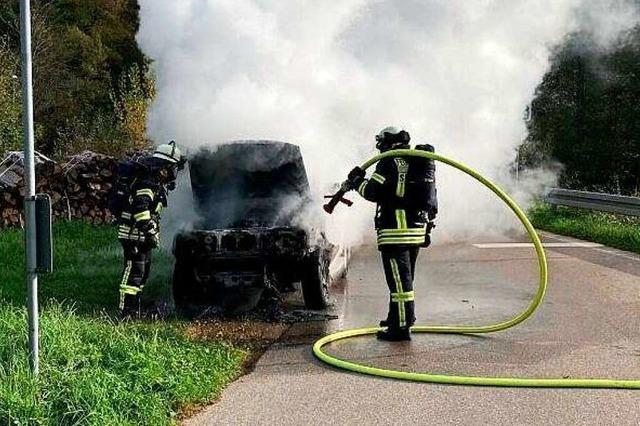 Auto brennt in Etzenbach