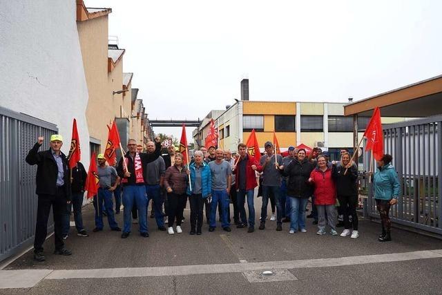 Die IG Metall-Mitglieder bei Amcor in Teningen sind für einen Streik bereit