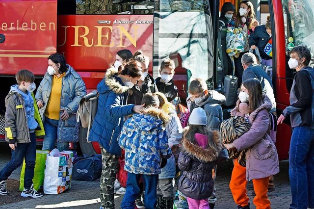 Seit am 27. Februar diese Flchtlinge ...ion in ihrer Heimat weiter zugespitzt.  | Foto: Michael Bamberger