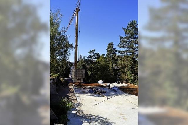 Bauarbeiten fr neues Gemeindehaus schreiten voran