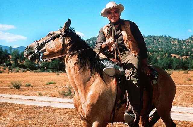 Lorne Greene in seiner berhmtesten Ro...trug dabei stets die gleichen Kleider.  | Foto: Bert Reisfeld