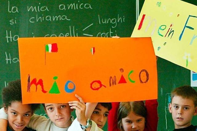 Autorenlesung auf Italienisch an der Grundschule in Kollnau