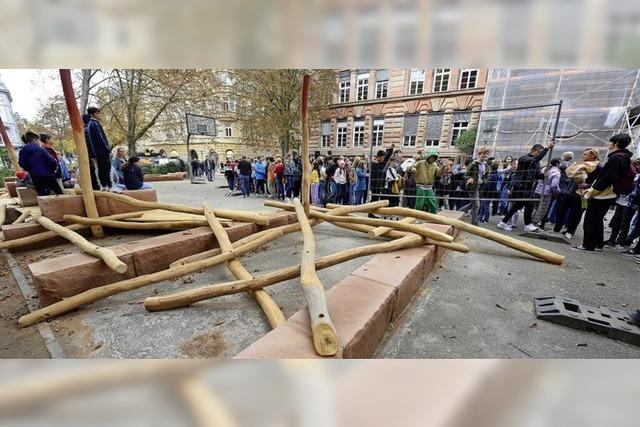 Der Schulhof am Goethe-Gymnasium eingeweiht