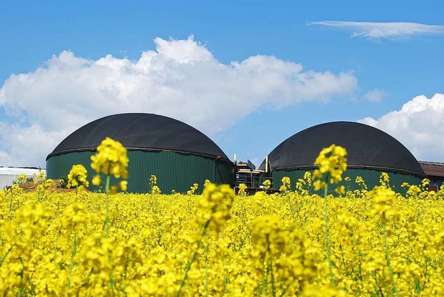 In Mnchingen plant ein Landwirt den B...er Symbolbild zeigt eine Biogasanlage.  | Foto: Thomas Otto