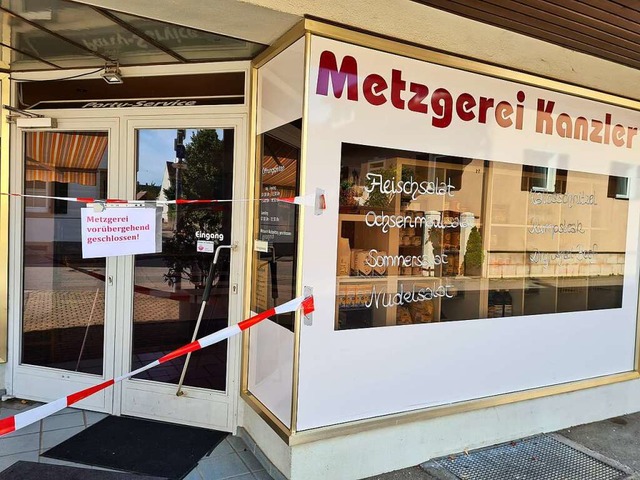 Im August brannte das Ladengeschft de...r Metzgerei Kanzler in der Kleingasse.  | Foto: Stefan Ammann