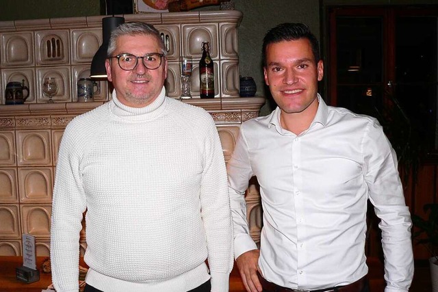 Marco Allgaier (rechts) lst Ulrich Vo...r Spitze des Gewerbevereins Elzach ab.  | Foto: Kurt Meier