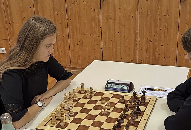 Siegerin Claire Henninger am Brett  | Foto: Schachclub Endingen