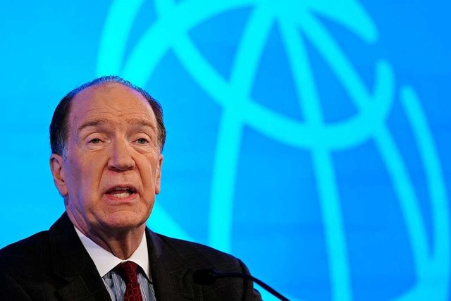 David Malpass, Prsident der Weltbank,... Whrungsfonds (IWF) und der Weltbank.  | Foto: Patrick Semansky (dpa)