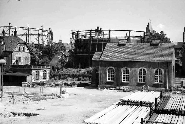 Im Stadtteil Sthlinger gab es einst zwei groe Gasometer