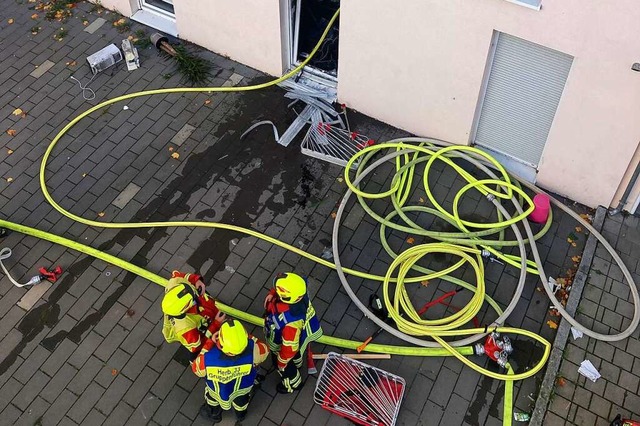 Lscheinsatz am Sonntagnachmittag in e... wurde auf einen Zimmerbrand begrenzt.  | Foto: Feuerwehr Herbolzheim