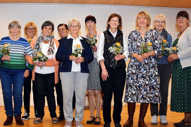 Die Geehrten des Abends (von links): L...dt, Anita Trndle  und Berthild Ebner.  | Foto: Stefan Pichler