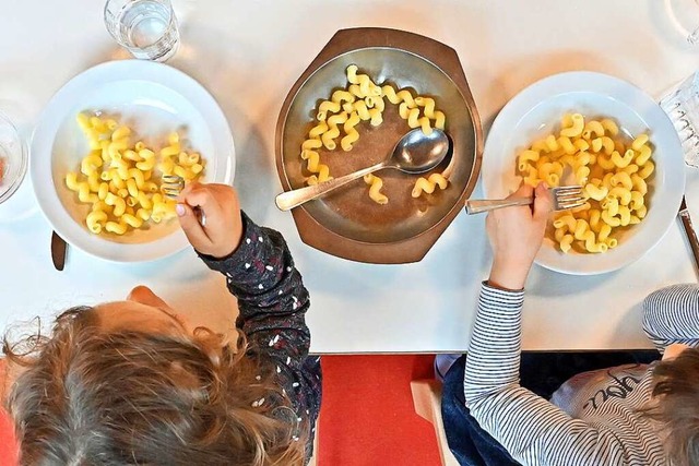 Bei der Kita Tausendfühler geht es heute schon vegetarisch zu. | Foto: Michael Bamberger Bei der Kita Tausendfühler geht es heute schon vegetarisch zu. | Foto: Michael Bamberger