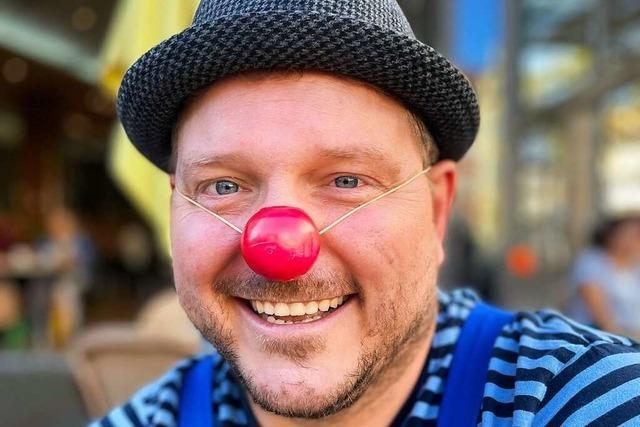 Wie Clown Pepe in Lrrach Menschen zum Lachen bringt