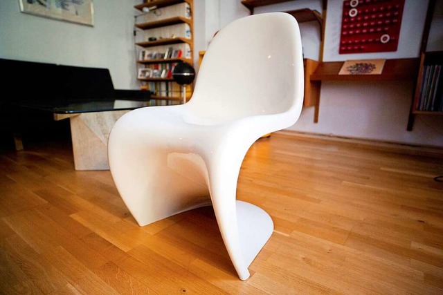 Der Stuhl-Klassiker Panton des Designe...ner Panton wird bei Vitra hergestellt.  | Foto: Daniel Naupold