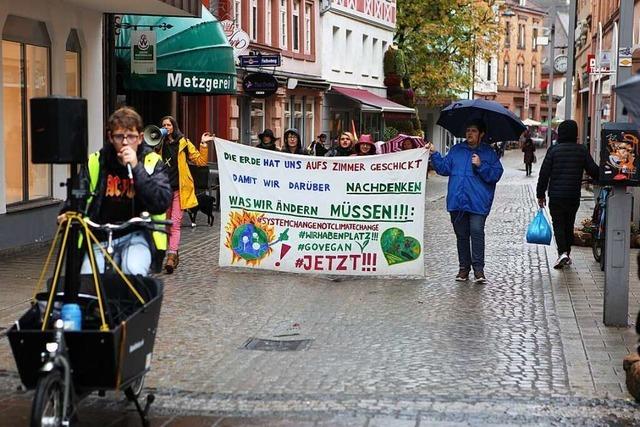 Fridays for Future werben bei Demonstration in Lahr fr Ernhrungswende