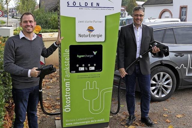 E-Tankstelle in Slden in Betrieb