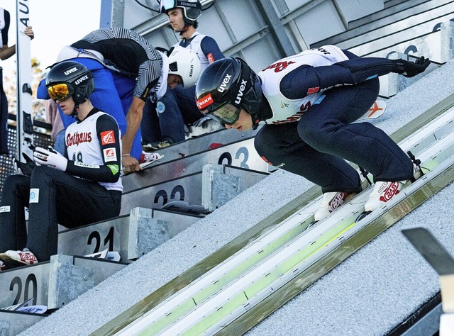 Konzentriert in der Spur: Lasse Deimel vom SC Hinterzarten   | Foto: Wolfgang Scheu