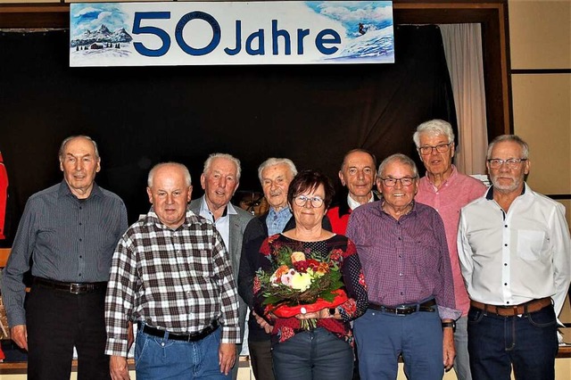 Neun von 21 Grndungsmitgliedern waren...t, Willi Drollmann und Willy Singler.  | Foto: Wolfgang Beck