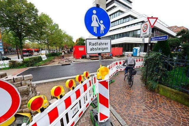 Diese Regeln gelten bei der Radverkehrsführung an Baustellen in Freiburg