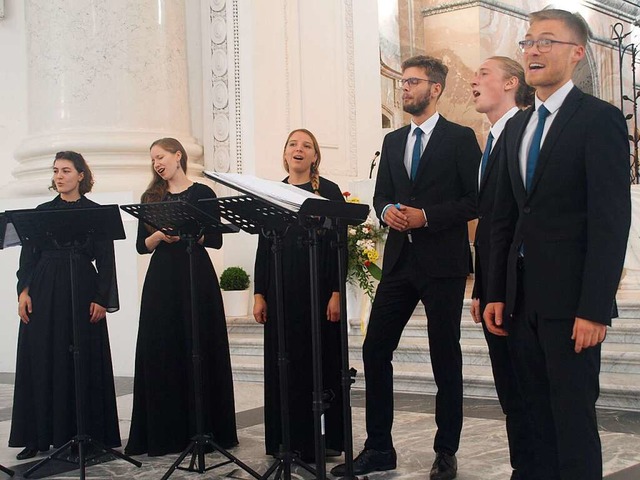 Das Vokalsextett &#8222;Voicemade&#822... mit einem gelungenen Programmkonzept.  | Foto: Karin Stckl-Steinebrunner