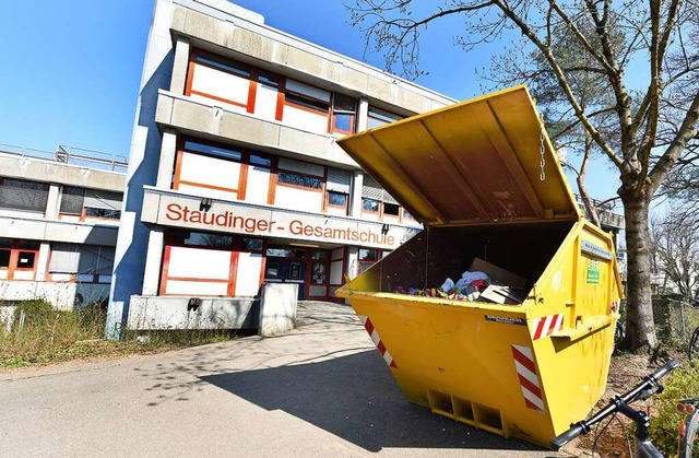 Das alte Gebude der Staudinger Gesamt...ern aber offensichtlich nicht bekannt.  | Foto: Rita Eggstein