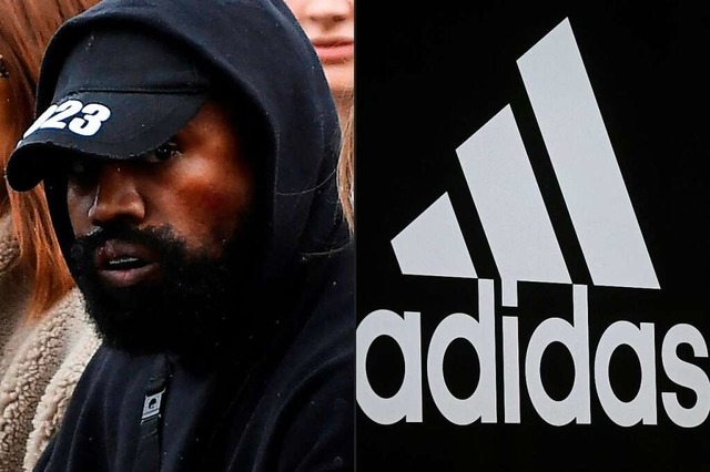 Kanye West und Adidas gehen fortan getrennte Wege.  | Foto: JULIEN DE ROSA, CHRISTOF STACHE (AFP)