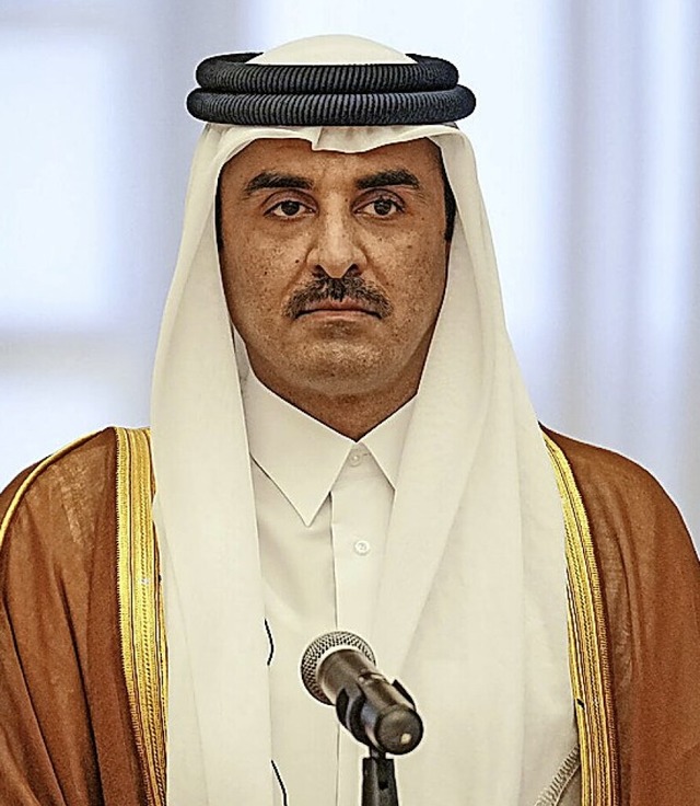 Der Emir von Katar, Tamim bin Hamad Al Thani  | Foto: Kay Nietfeld (dpa)