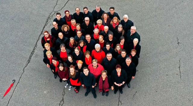 Der Gesangverein Frohsinn Weitenau war...nkonzert endlich ber die Bhne gehen.  | Foto: Gesangverein Harmonie Weitenau