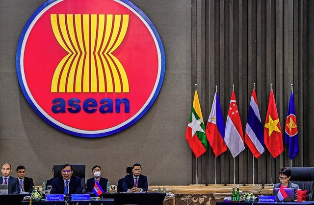 Auenminister des ASEAN bei ihrer Konferenz in Jakarta  | Foto: HANDOUT (AFP)
