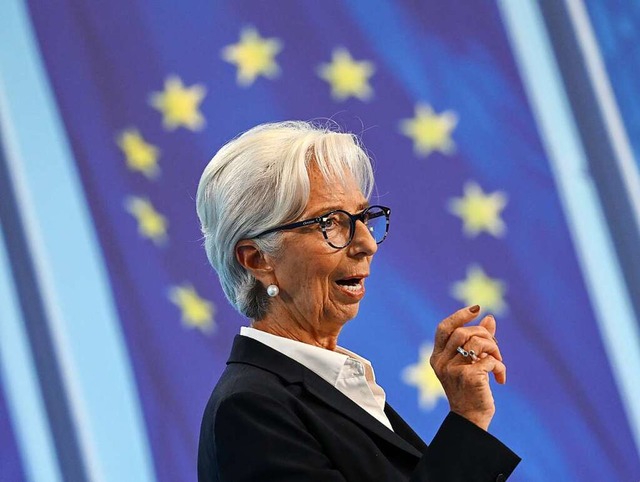 Christine Lagarde, Prsidentin der Europischen Zentralbank (EZB)  | Foto: Arne Dedert (dpa)