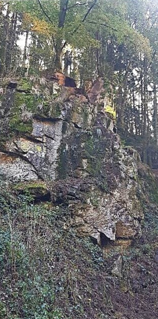 Der Fels im Wehratal droht abzustrzen.   | Foto: Landratsamt Waldshut