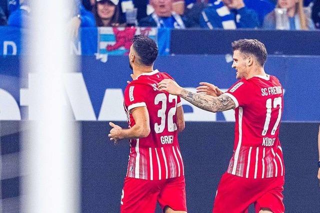 Der SC Freiburg gewinnt bei Bundesliga-Schlusslicht Schalke 2:0