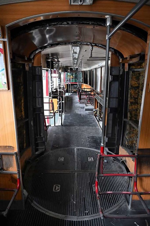Das verbliebene Innenleben der Bahn  | Foto: Thomas Kunz