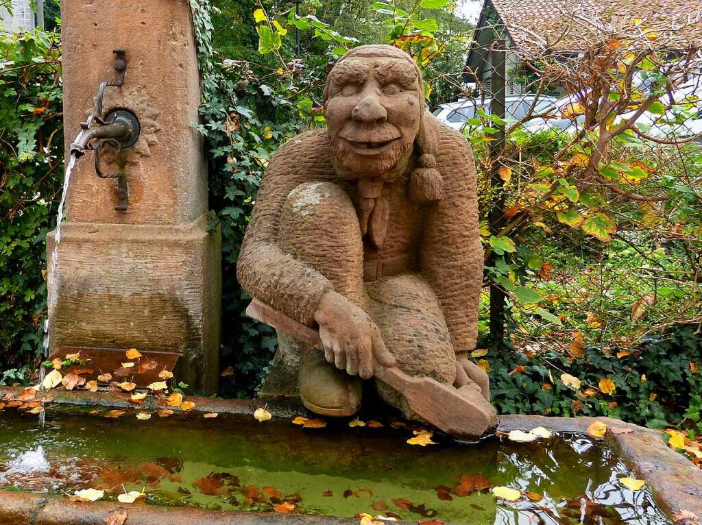 Der Brunnenputzer Brunnen in der Mundinger Strae in Emmendingen