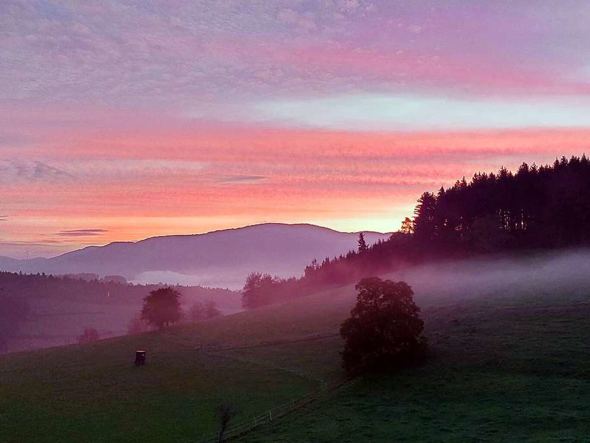 Sonnenaufgang in Elzach