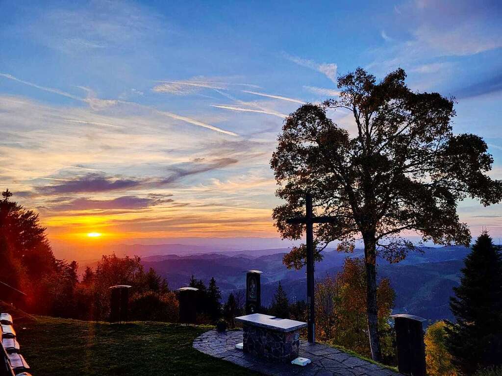 Sonnenaufgang auf dem Hrnleberg