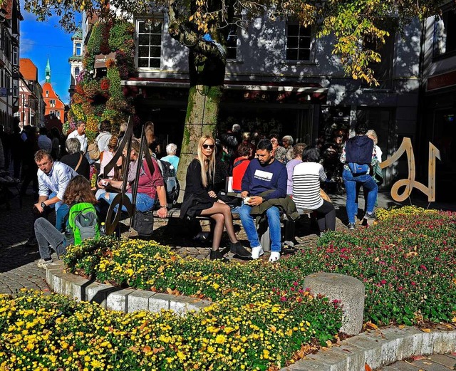 Viel los ist in der Stadt whrend der Chrysanthema.  | Foto: Bettina Schaller