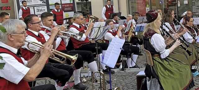 Einer der wenigen Auftritte des Musikv...ach war 2021 das Sommernachtskonzert.   | Foto: Charlotte Frse