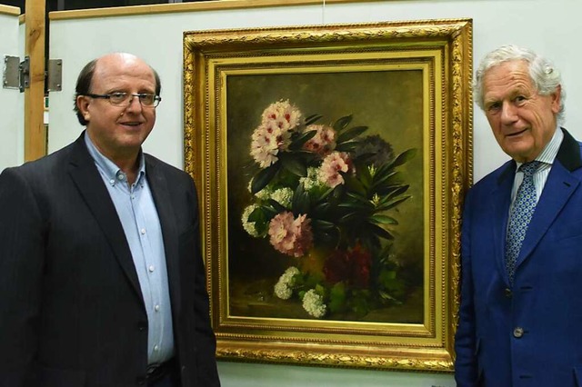 Hans Gotthilf von Seebach (rechts) ist...links sein Stellvertreter Pascal Jung.  | Foto: Barbara Puppe