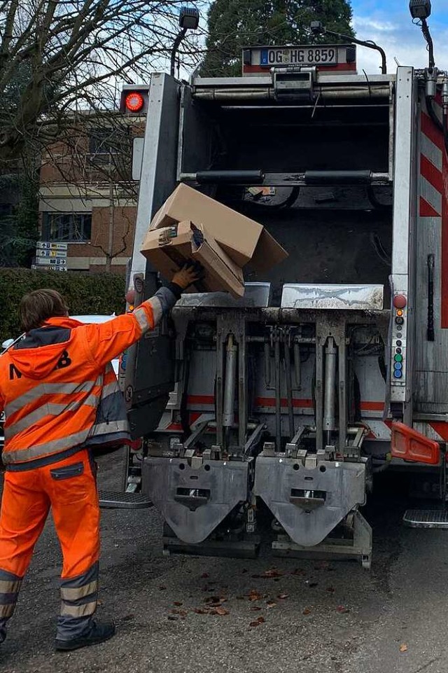 Brennbares Material hat sich in einem Mllfahrzeug entzndet.(Symbolfoto).  | Foto: Helmut Seller