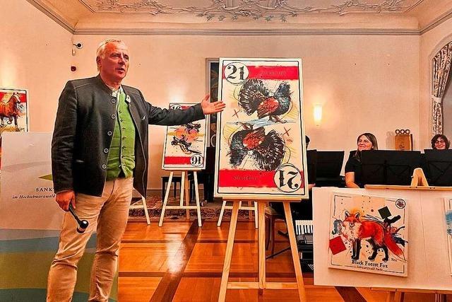 Auktion bringt 3030 Euro für Cego-Karten mit Schwarzwald-Motiven