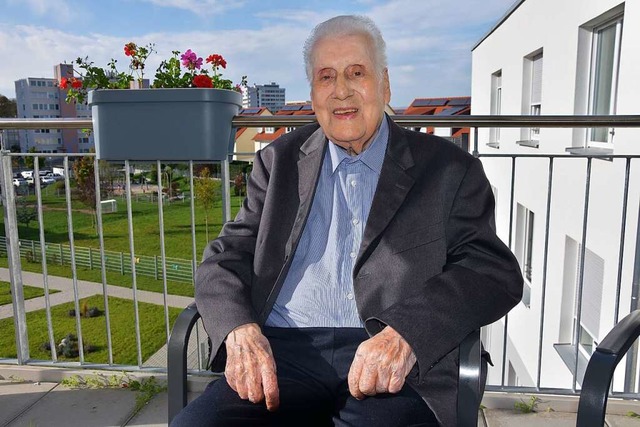 Seinen Lebensabend verbringt Robert Ge... feierte jetzt seinen 100. Geburtstag.  | Foto: Andrea Steinhart